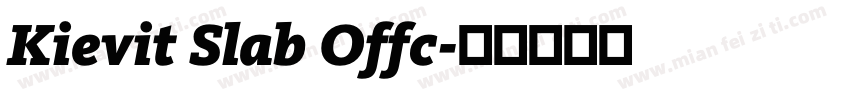 Kievit Slab Offc字体转换